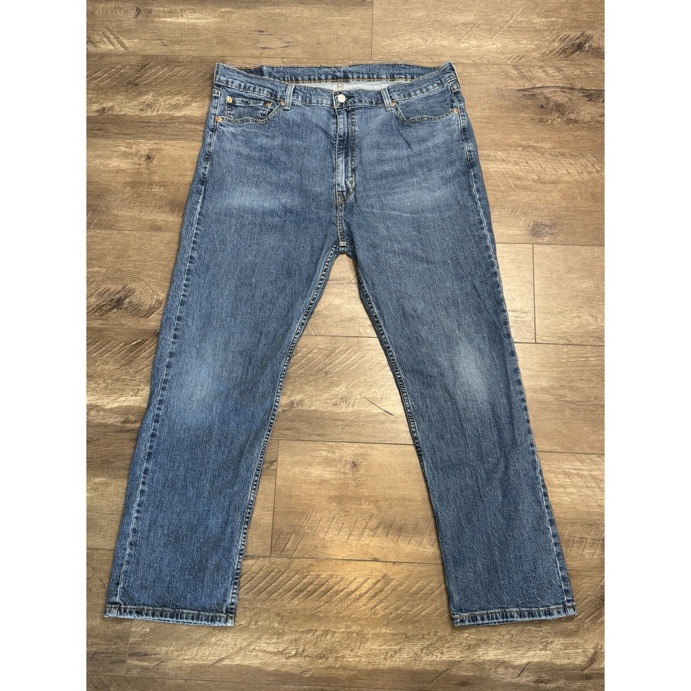 Levi Jeans Men's 505 Regular Fit Straight Leg Blue Denim Pants Size 40x30